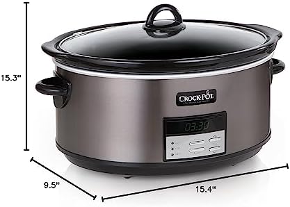 8 Quart Programmable Slow Cooker with Auto Warm - Curated Catalog X3