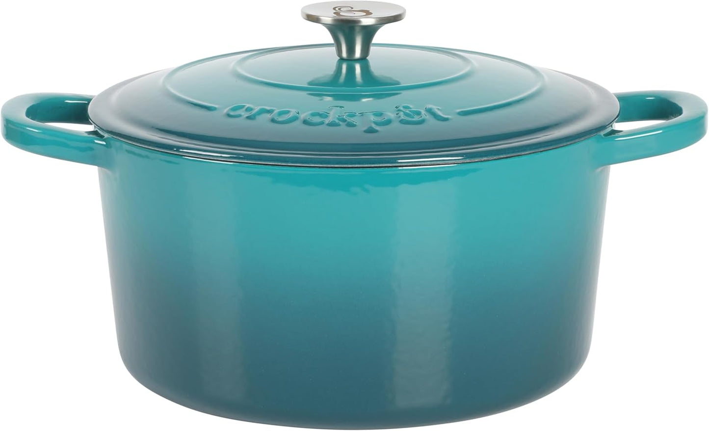 3 Quart Enameled Cast Iron Dutch Oven – Aqua - Curated Catalog H5