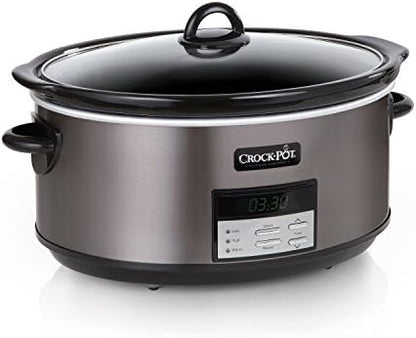 8 Quart Programmable Slow Cooker with Auto Warm - Curated Catalog X3