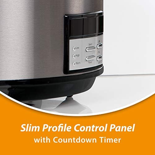 8 Quart Programmable Slow Cooker with Auto Warm - Curated Catalog X3