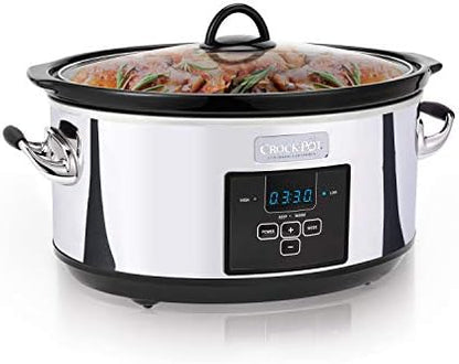 7 Quart Programmable Slow Cooker – Polished Platinum - Curated Catalog S0