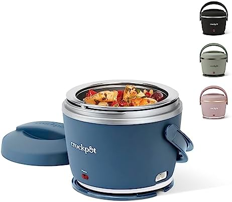 Electric Lunch Box Food Warmer 20oz – Faded Blue - Curated Catalog K1
