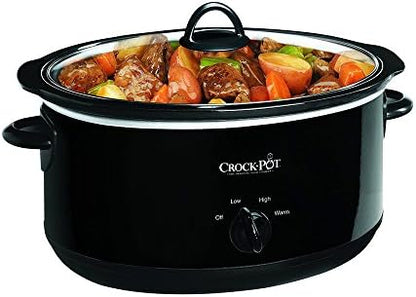 8 Quart Manual Slow Cooker – Black - Curated Catalog C6