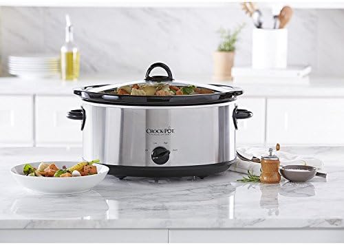 7 Quart Oval Manual Slow Cooker – Stainless Steel - Curated Catalog B8