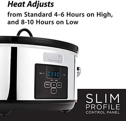 7 Quart Programmable Slow Cooker – Polished Platinum - Curated Catalog S0
