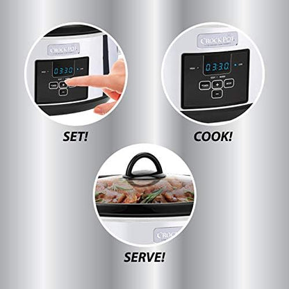 7 Quart Programmable Slow Cooker – Polished Platinum - Curated Catalog S0