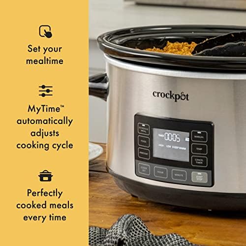 7 Quart Portable Programmable Slow Cooker with Timer - Curated Catalog K7