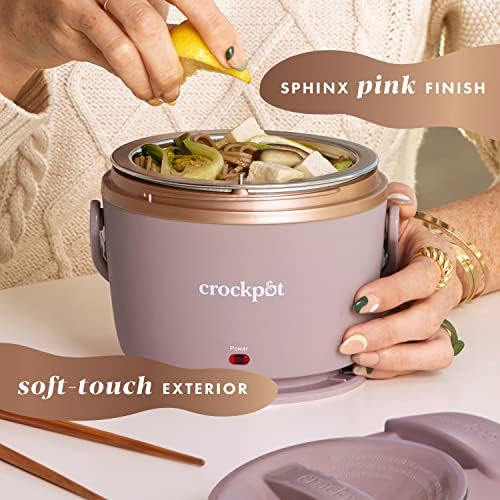 Electric Lunch Box Food Warmer 20oz – Blush Pink - Curated Catalog F3