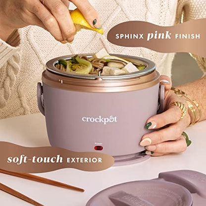 Electric Lunch Box Food Warmer 20oz – Blush Pink - Curated Catalog F3