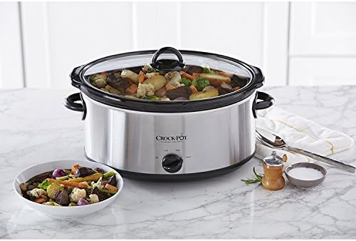 7 Quart Oval Manual Slow Cooker – Stainless Steel - Curated Catalog B8
