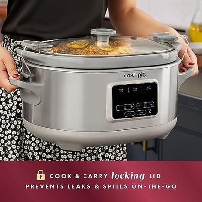 7 Quart Programmable Cook & Carry Slow Cooker - Curated Catalog J5