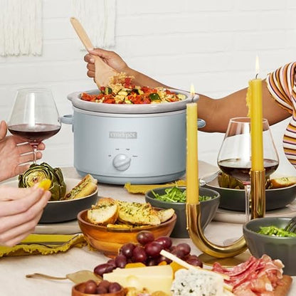 4.5 Quart Manual Slow Cooker – Macaroon Blue - Curated Catalog Y7