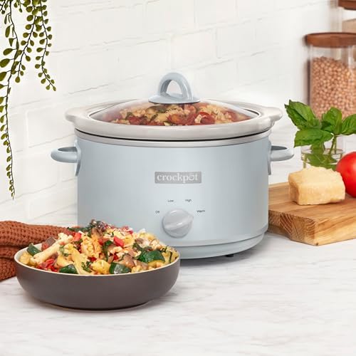 4.5 Quart Manual Slow Cooker – Macaroon Blue - Curated Catalog Y7