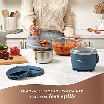 Electric Lunch Box Food Warmer 20oz – Faded Blue - Curated Catalog K1