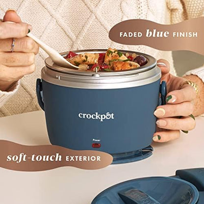 Electric Lunch Box Food Warmer 20oz – Faded Blue - Curated Catalog K1