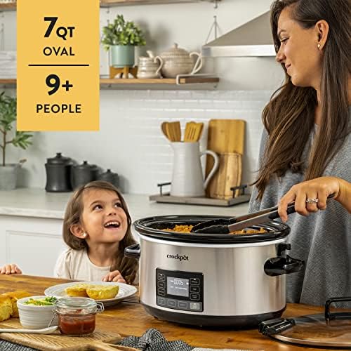 7 Quart Portable Programmable Slow Cooker with Timer - Curated Catalog K7