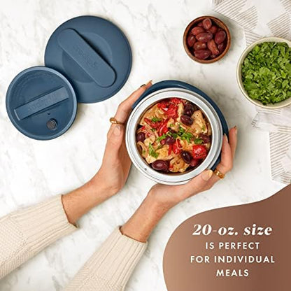 Electric Lunch Box Food Warmer 20oz – Faded Blue - Curated Catalog K1