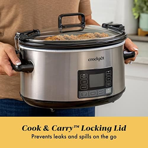 7 Quart Portable Programmable Slow Cooker with Timer - Curated Catalog K7
