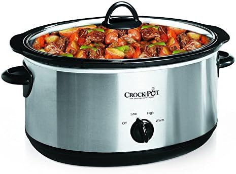 7 Quart Oval Manual Slow Cooker – Stainless Steel - Curated Catalog B8