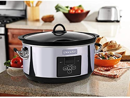 7 Quart Programmable Slow Cooker – Polished Platinum - Curated Catalog S0