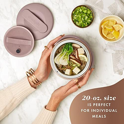 Electric Lunch Box Food Warmer 20oz – Blush Pink - Curated Catalog F3