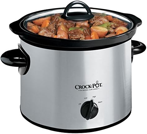 3 Quart Manual Slow Cooker – Silver - Curated Catalog F0