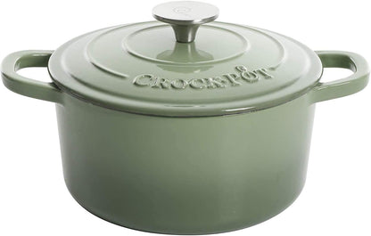 3 Quart Enameled Cast Iron Dutch Oven – Aqua - Curated Catalog Y0